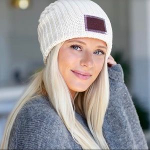 Love Your Melon White Beanie